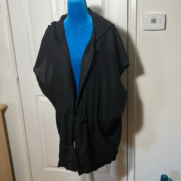 Bryn Walker Linen Hooded Cardigan Small - Picture 3 of 8